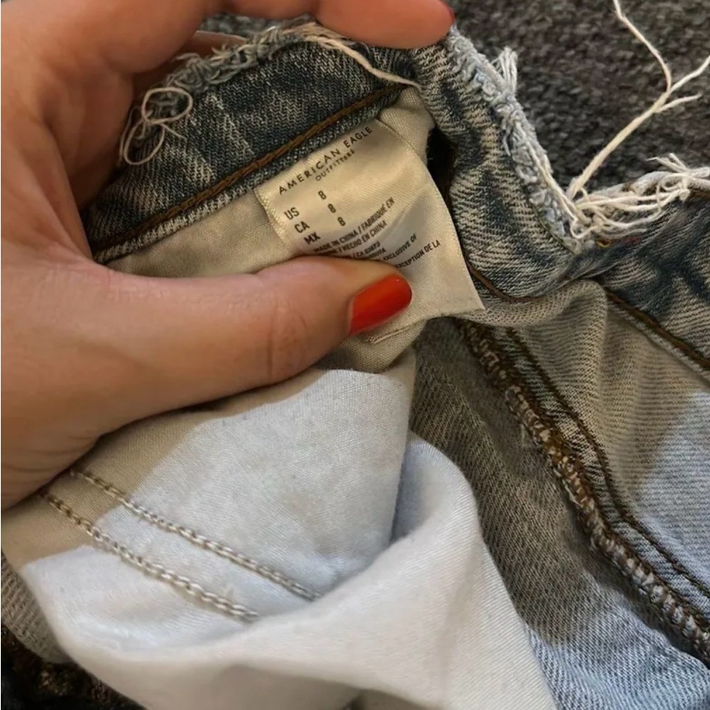 American Eagle 90s Patchwork Boyfriend Shorts - image 4